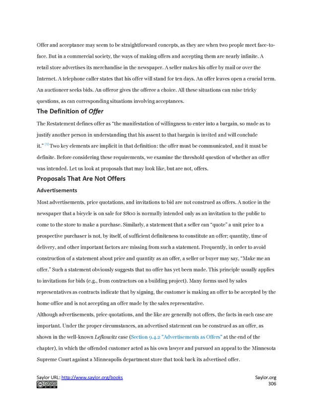 Business Law and the Legal Environment - Page 306